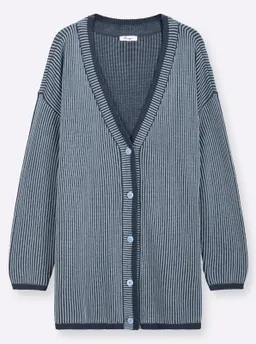 sheego Strickjacke eisblau-rauchblau – Produktbild 1 von 1