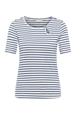 Tranquillo Jerseyshirt Lillyy aus Tencel™ - stripes navy / M – Produktbild 1 von 1