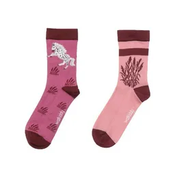 Walkiddy Socken „Pferdemotiv“ aus Bio-Baumwolle in Lila – GOTS-zertifiziert, Walkiddy – Produktbild 1 von 1