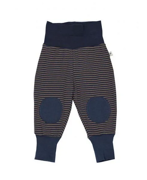 Leela Cotton Leela Cotton Haremhose Bio-Baumwolle Babyhose Sweathose Pumphose 2040, Ingwer/indigo, – Produktbild 1 von 1