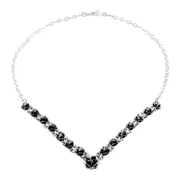 pakilia pakilia Silber Kette Mini Rosen dunkel fair-trade und handmade – Produktbild 1 von 1