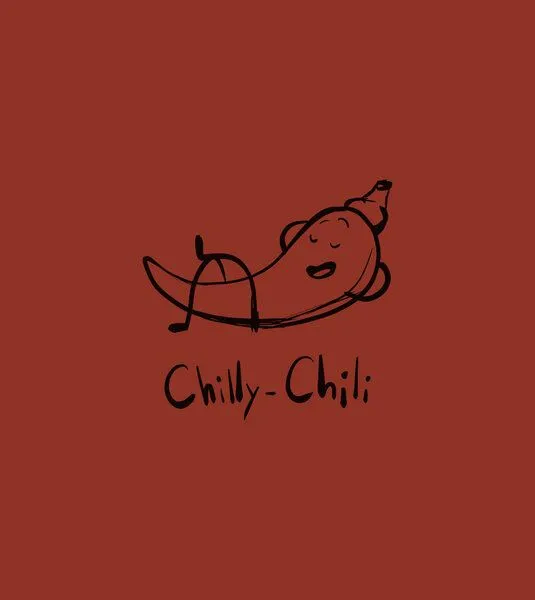 Gary Mash GARY MASH T-Shirt Chilly Chili Miniprint aus Bio-Baumwolle, Rot, – Produktbild 3 von 4