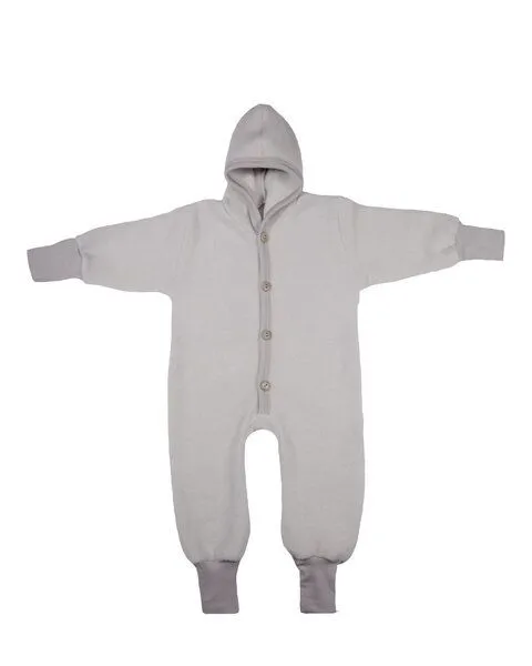 Cosilana Cosilana Kleinkinder Fleece Overall kbT Schurwolle Bio Baumwolle, Grau-melange, – Produktbild 1 von 1