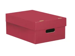 Aufbewahrungsbox "Color" aus Recyclingkarton, mittel 26 x 41 x 15,2 cm, rot – Produktbild 1 von 1