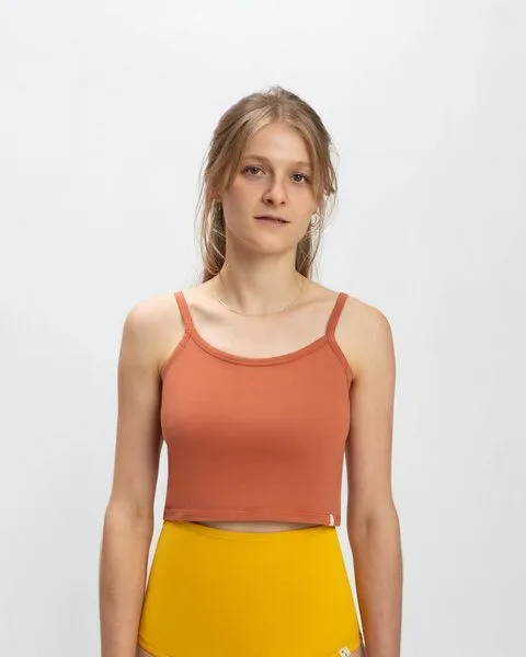 MATONA Matona Crop Top aus Baumwolle für Frauen / Basic Crop Top, Savanna, – Produktbild 1 von 4