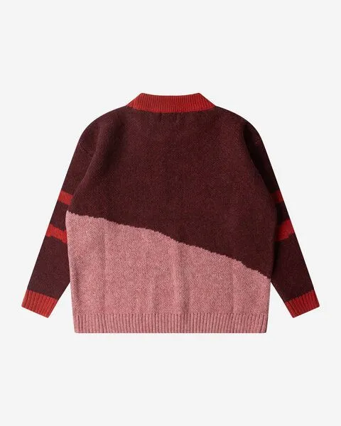 MATONA Matona Pullover | Easy Sweater | aus Wolle und Baumwolle | GOTS-zertifiziert, Rose multi, – Produktbild 4 von 4