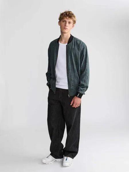 Yahmo Yahmo Cupro/Tencel Laslo Wendejacke, Eclipse/black (grün), – Produktbild 3 von 3