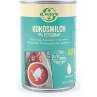 El Puente El Puente Bio-Kokosmilch 17 % Fettanteil | Fair Trade | Bio-zertifiziert | Vegan | Glutenfrei – Produktbild 1 von 1