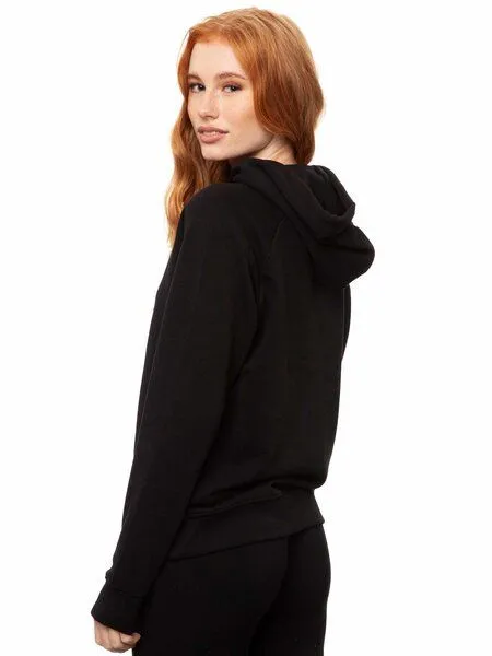 FellHerz FellHerz Damen Hoodie Doglove schwarz aus 85% Biobaumwolle und 15% recyceltem Polyester – Produktbild 4 von 4