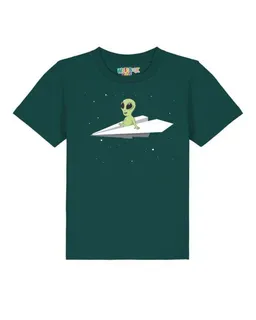 watabout.kids watabout.kids T-Shirt Kinder Alien on a paper plane – Produktbild 1 von 1