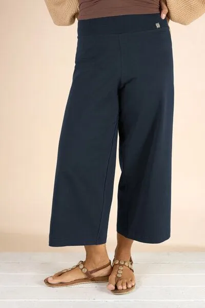 La Gitana La Gitana Culotte Hose Damen Bio-Baumwolljersey nachhaltig – „Loah“, Blau, – Produktbild 2 von 4