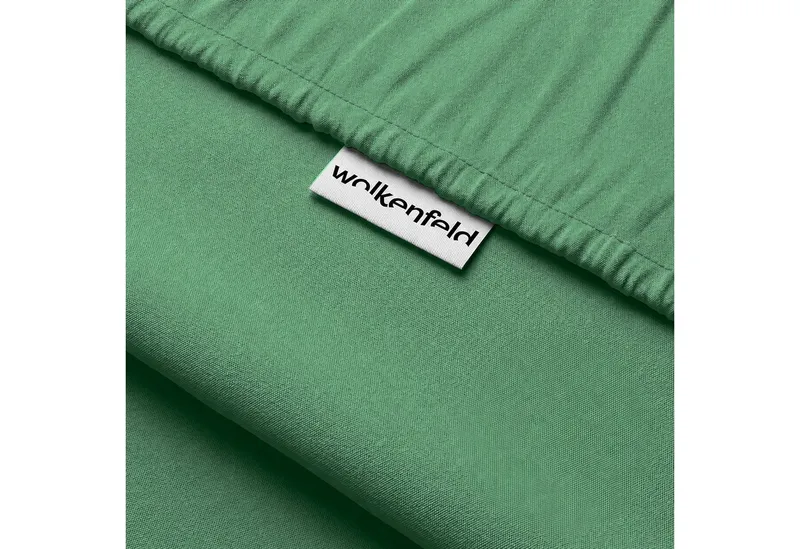 Wolkenfeld Spannbettlaken Boxspringbett Bettlaken - Spannbetttuch für Matratzen bis 40cm, Jersey, Gummizug: rundum, (1 Stück), Elastisch & Rutschfest: 90x200, 140x200, 160x200, 180x200 & Übergrößen, Grün, – Produktbild 8 von 8