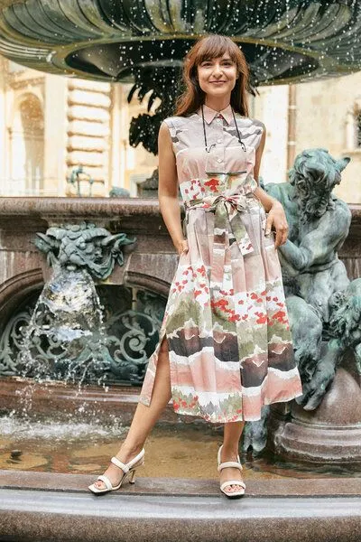 Sophia Schneider-Esleben Sophia Schneider-Esleben Dress Marie, Mohn - Damenkleid aus Bio-Baumwolle – Produktbild 2 von 3