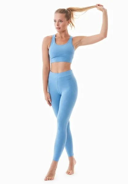 ORGANICATION ORGANICATION LEILA | Leggings aus Bio-Baumwolle, Blue fog, – Produktbild 1 von 4