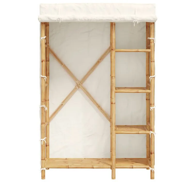 VIDAXL VIDAXL Kleiderschrank Kleiderschrank 110x45x170 cm Bambus (1-St), Braun, – Produktbild 3 von 5