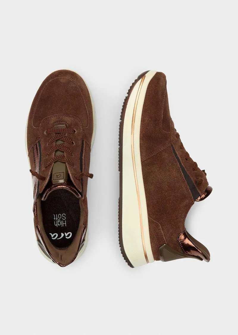 ara ara Sneaker aus Veloursleder - braun von Goldner Fashion, Braun, – Produktbild 2 von 3