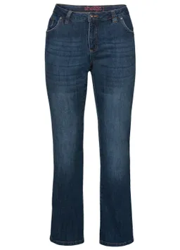 sheego Bootcut-Jeans dark blue denim – Produktbild 1 von 1