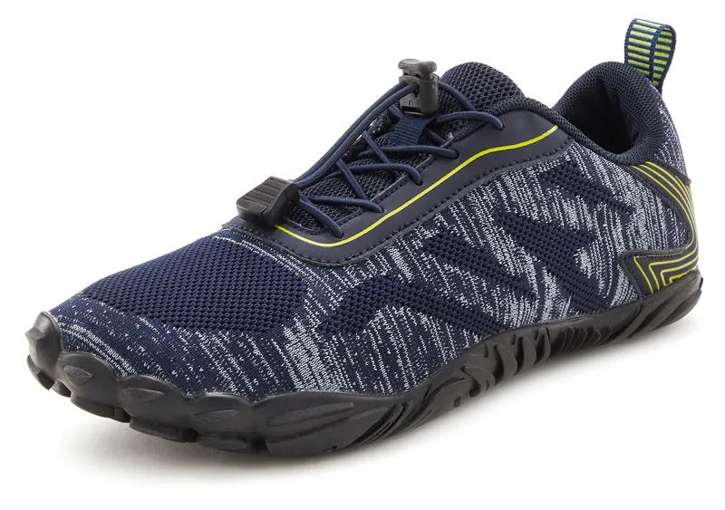 John Devin Sneaker, Navy/gelb, – Produktbild 2 von 3