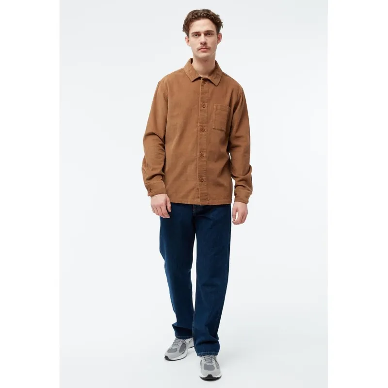 Givn Givn Herren vegan Überhemd Curt Dark Camel, Hellbraun, – Produktbild 1 von 2