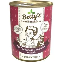 Betty's Landhausküche Betty's Landhausküche mit Truthahn & Borretschöl 6x400 g – Produktbild 1 von 1