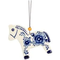 El Puente El Puente Deko-Anhänger "Pferd" | Fair Trade & Handmade aus Vietnam, Blau,weiß, – Produktbild 1 von 1
