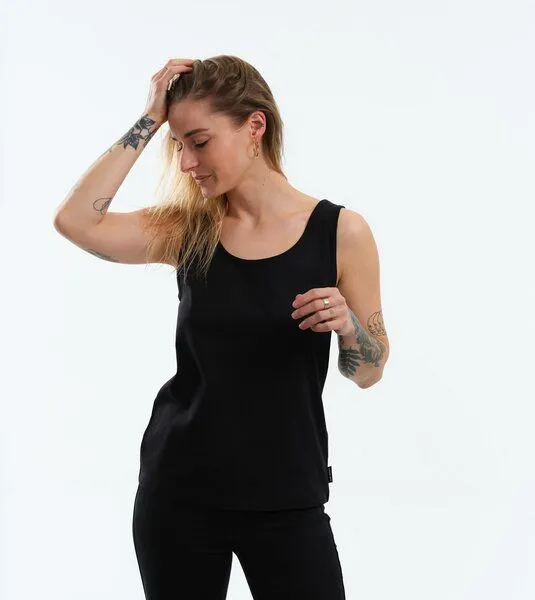 Gary Mash GARY MASH Tanktop Rose aus Biobaumwolle, Schwarz, – Produktbild 3 von 4