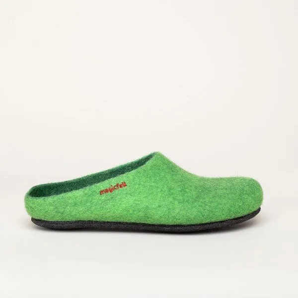 Magicfelt Magicfelt Filz-Hausschuh 709 aus 100% Merino-Wolle für Damen & Herren, Hell-grün, – Produktbild 4 von 4