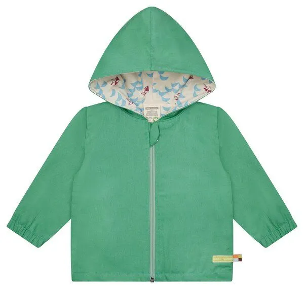 loud + proud loud + proud Babys & Kinder Outdoorjacke Uni mit Futter, GOTS-zertifiziert, Bamboo(grün), – Produktbild 1 von 4