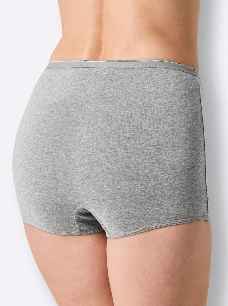 wäschepur Panty 2x grau-meliert + 2x anthrazit-meliert, 2x grau-meliert + 2x anthrazit-meliert, – Produktbild 3 von 3