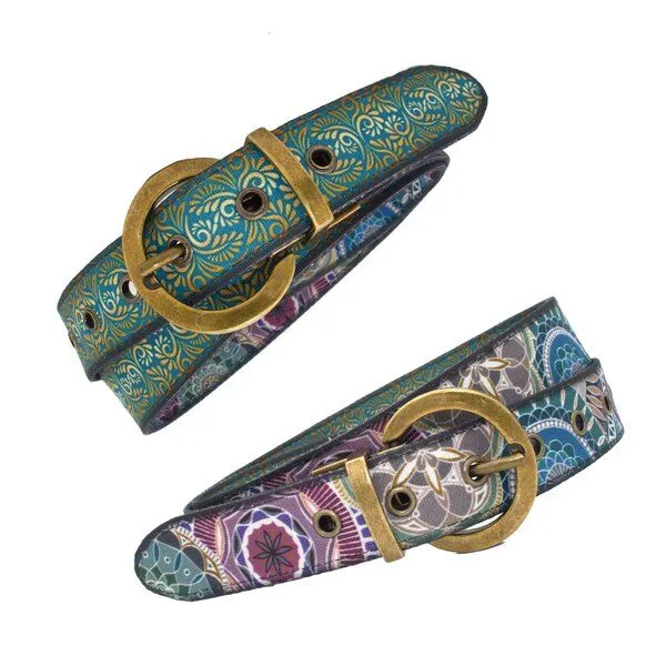 Seegarn Seegarn - Gürtel / Wendegürtel 'SeeLiebelei' 3cm, Antik messing, – Produktbild 1 von 4