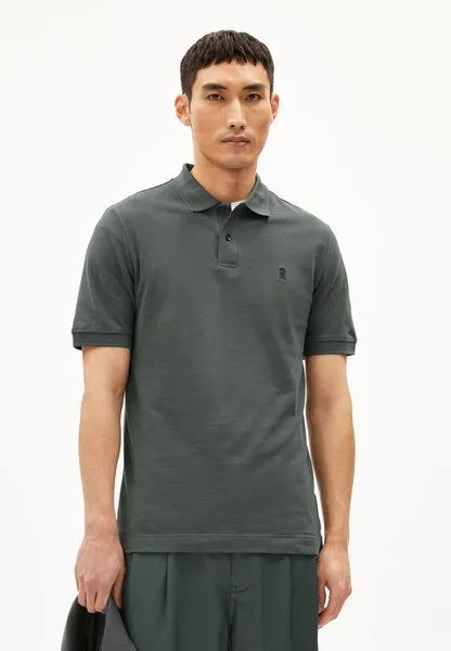 ARMEDANGELS ARMEDANGELS FIBRAAS - Herren Polo T-Shirt Regular Fit aus Bio-Baumwolle, Space steel, – Produktbild 1 von 4