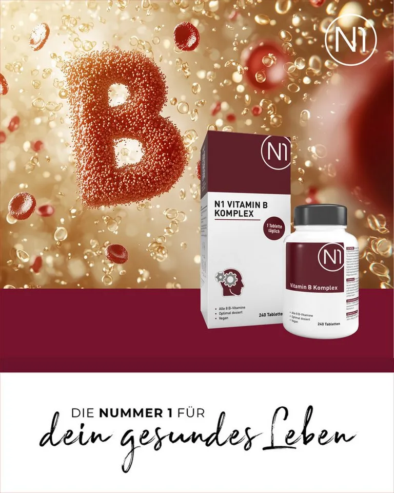 N1 Healthcare N1 Vitamin B Komplex, 240 Tabletten Tabletten, 240 St., 75.6 g – Produktbild 5 von 5