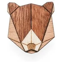 BeWooden BeWooden Brosche aus Holz "Bear Brooch" | Mode Schmuck – Produktbild 1 von 1