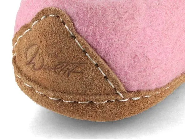 WoolFit WoolFit Barfuß-Hausschuhe „Footprint“ hand-gefilzt, extra weich & flexibel, Rosa, – Produktbild 4 von 4