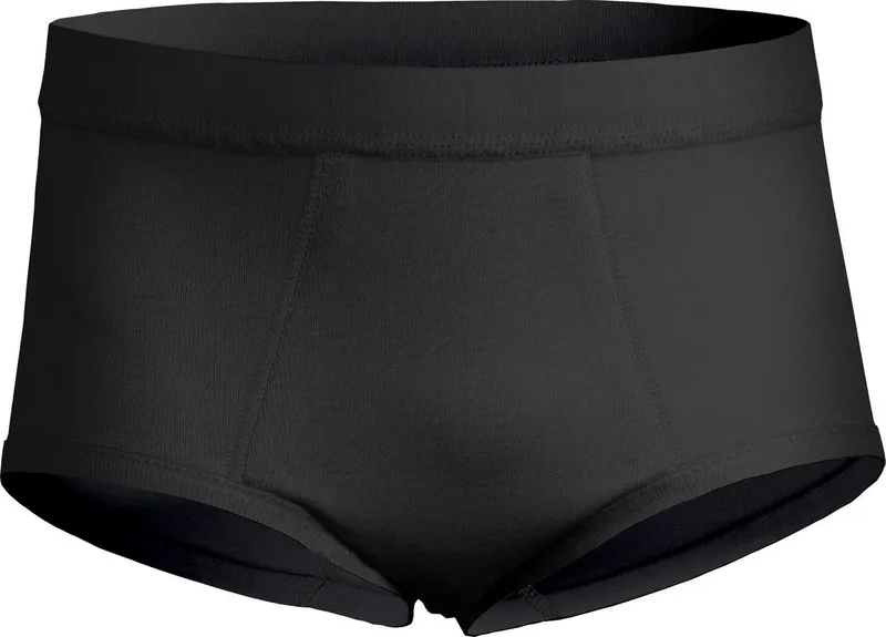 HERMKO Inkontinenzslip 993265 Inkontinenz Slip mit Weichbund aus Bio-Baumwolle Feinripp, Schwarz, – Produktbild 2 von 5