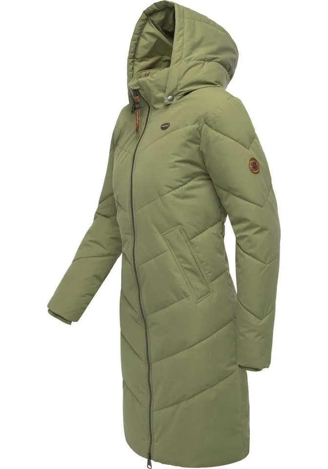 ragwear ragwear Wintermantel Rebelka wasserdichter Winterparka mit abnehmbarer Kapuze, Grün, – Produktbild 3 von 5