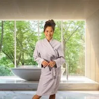 Kayori Kayori Sento - Bademantel - 35% Tencel / 65% Bio-Baumwolle, Lila, – Produktbild 1 von 1