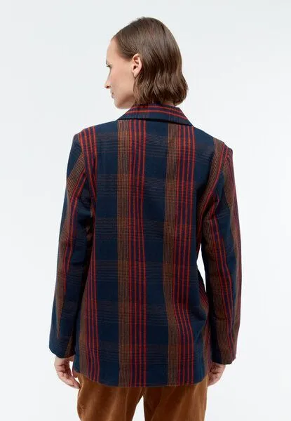 Givn Berlin Givn Berlin Flanellblazer EDITH aus Bio-Baumwolle, Blau, – Produktbild 4 von 4