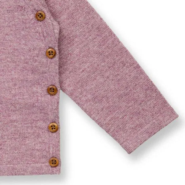 Sense Organics Sense Organics Wickeljacke aus Merinowolle, Modell P. PICASSO, Mauve melange, – Produktbild 3 von 3