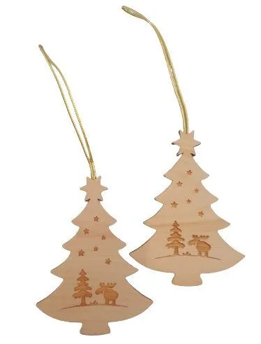 ReineNatur ReineNatur Christbaum– Anhänger - Zirbe – Weihnachten – 2er-Set – Produktbild 1 von 1