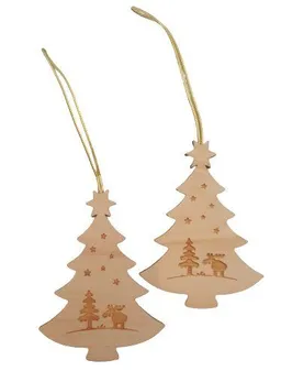 ReineNatur ReineNatur Christbaum– Anhänger - Zirbe – Weihnachten – 2er-Set – Produktbild 1 von 1