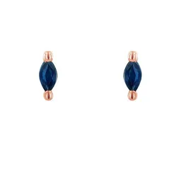 Eppi Eppi Minimalistische Ohrstecker mit blauen Saphiren Daina – Produktbild 1 von 1