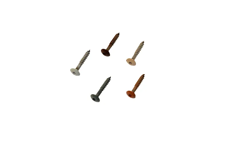 woodstore24 Schraube für Fassadenverkleidung, Edelstahl AISI 304, Torx Kopf farbig, 4,2 mm (D) x 35 mm (L), VE 100 St. (passend Serie WE35/60), reicht für 6 m²-dunkelgrau – Produktbild 1 von 1