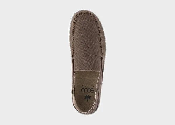 8000Kicks 8000Kicks SunSlide Hanf-Slipper in Dunkelbraun – Produktbild 3 von 4