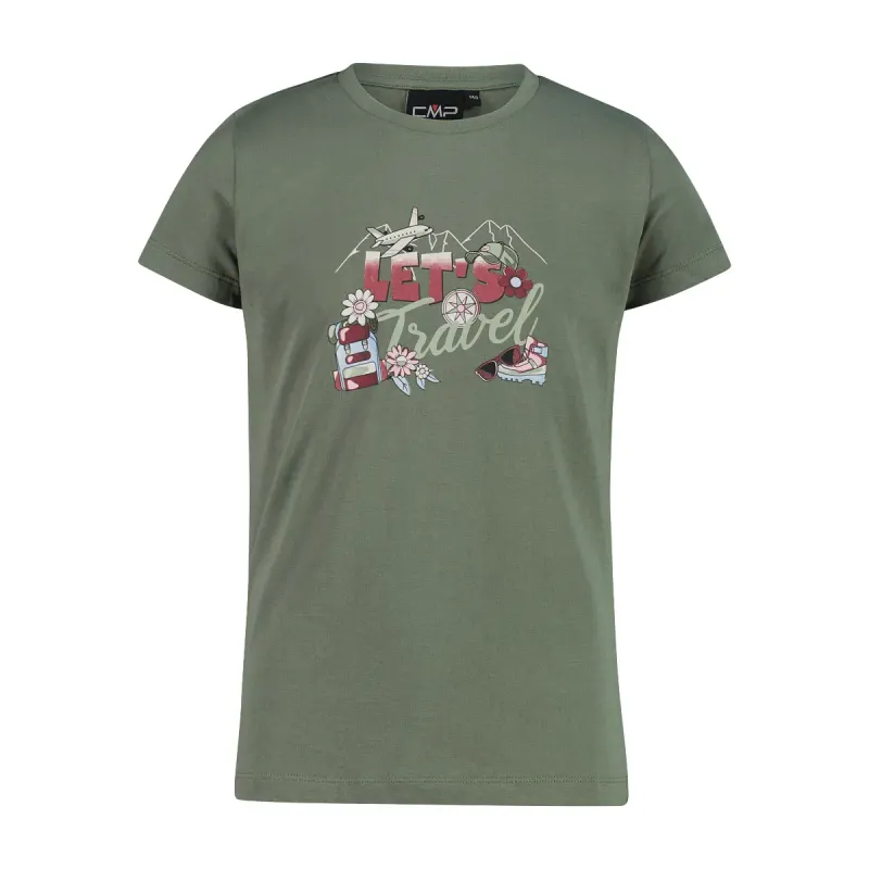 CMP Bio-Baumwoll-T-Shirt Mädchen CMP, Vert, – Produktbild 1 von 1