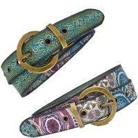 Seegarn Seegarn - Gürtel / Wendegürtel 'SeeLiebelei' 3cm, Antik messing, – Produktbild 2 von 4