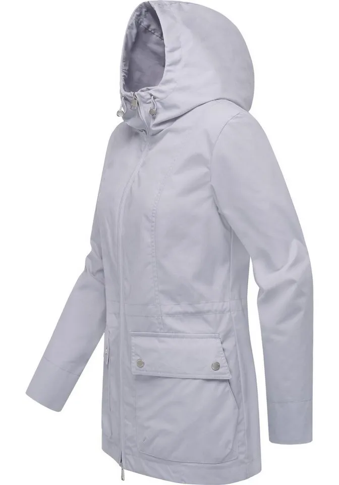 ragwear ragwear Outdoorjacke Monadetta A Leichte Kapuzenjacke für die Übergangszeit, Lila, – Produktbild 3 von 5
