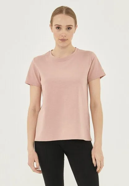 ORGANICATION ORGANICATION Damen Basic T-Shirt aus Bio-Baumwolle, Rose, – Produktbild 1 von 4
