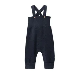 People Wear Organic People Wear Organic Strick Latzhose, blau mélange, Bio-Baumwolle – Produktbild 1 von 1