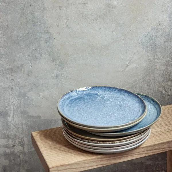 onomao onomao Großer Teller (M) - Traditionell, Graublau, – Produktbild 2 von 4